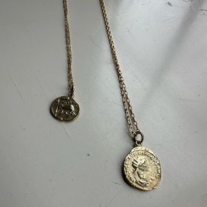 Anthropologie Layered Coin Necklaces